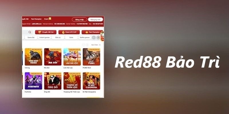 Red88 là trang web uy tín nên cần bảo trì để hoạt động ổn định